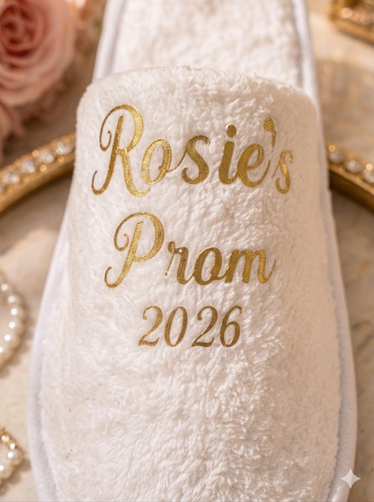 Personalised Prom Slippers