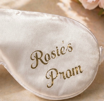 Personalised Prom Satin Eye Mask