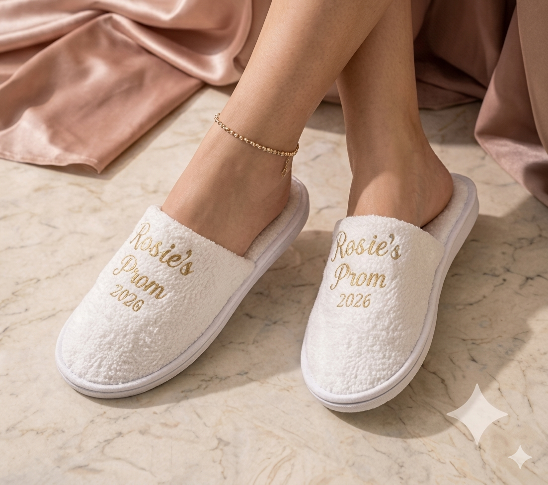 Personalised Prom Slippers