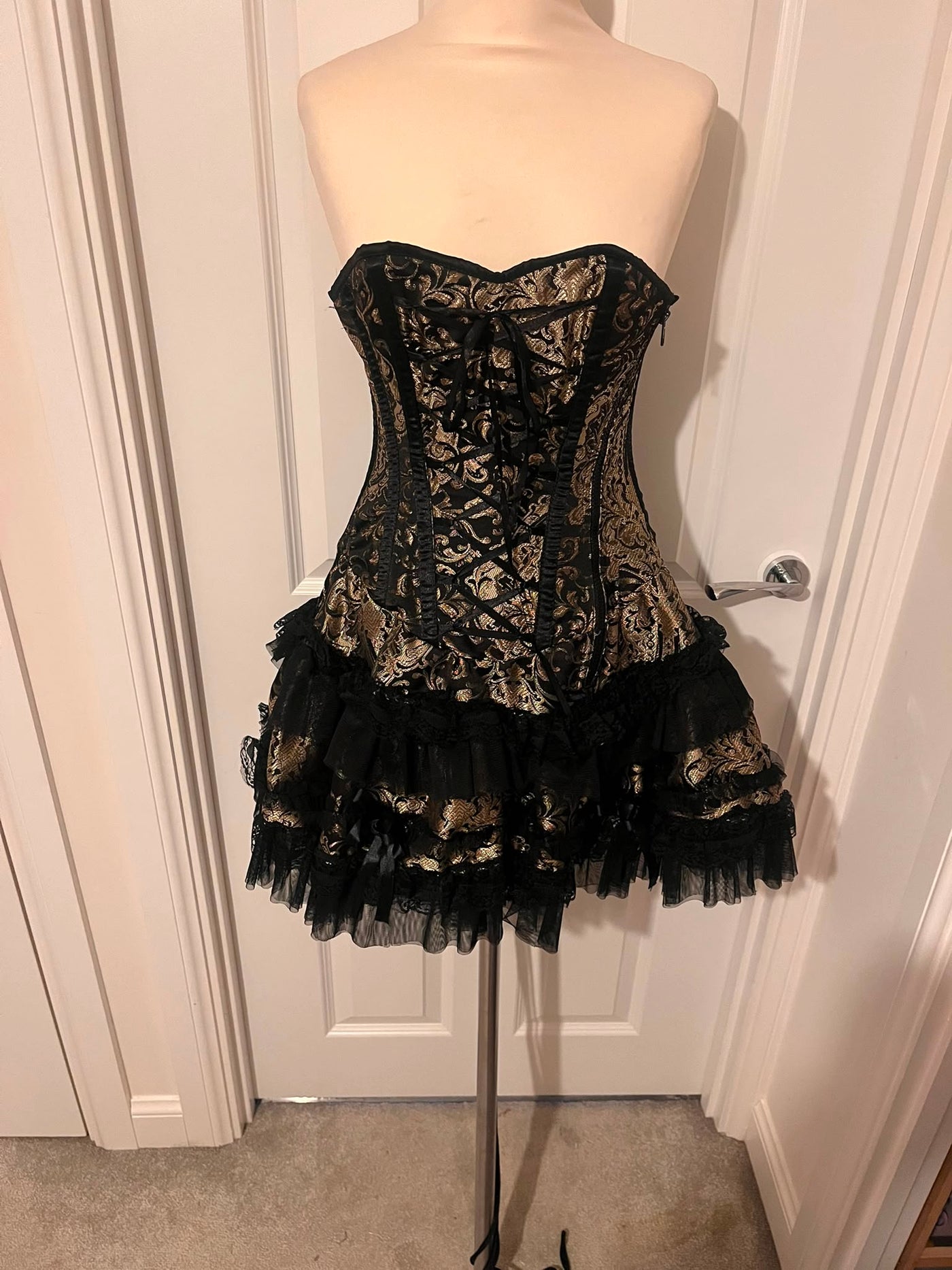 Corset alteration with matching panel and new steel boning