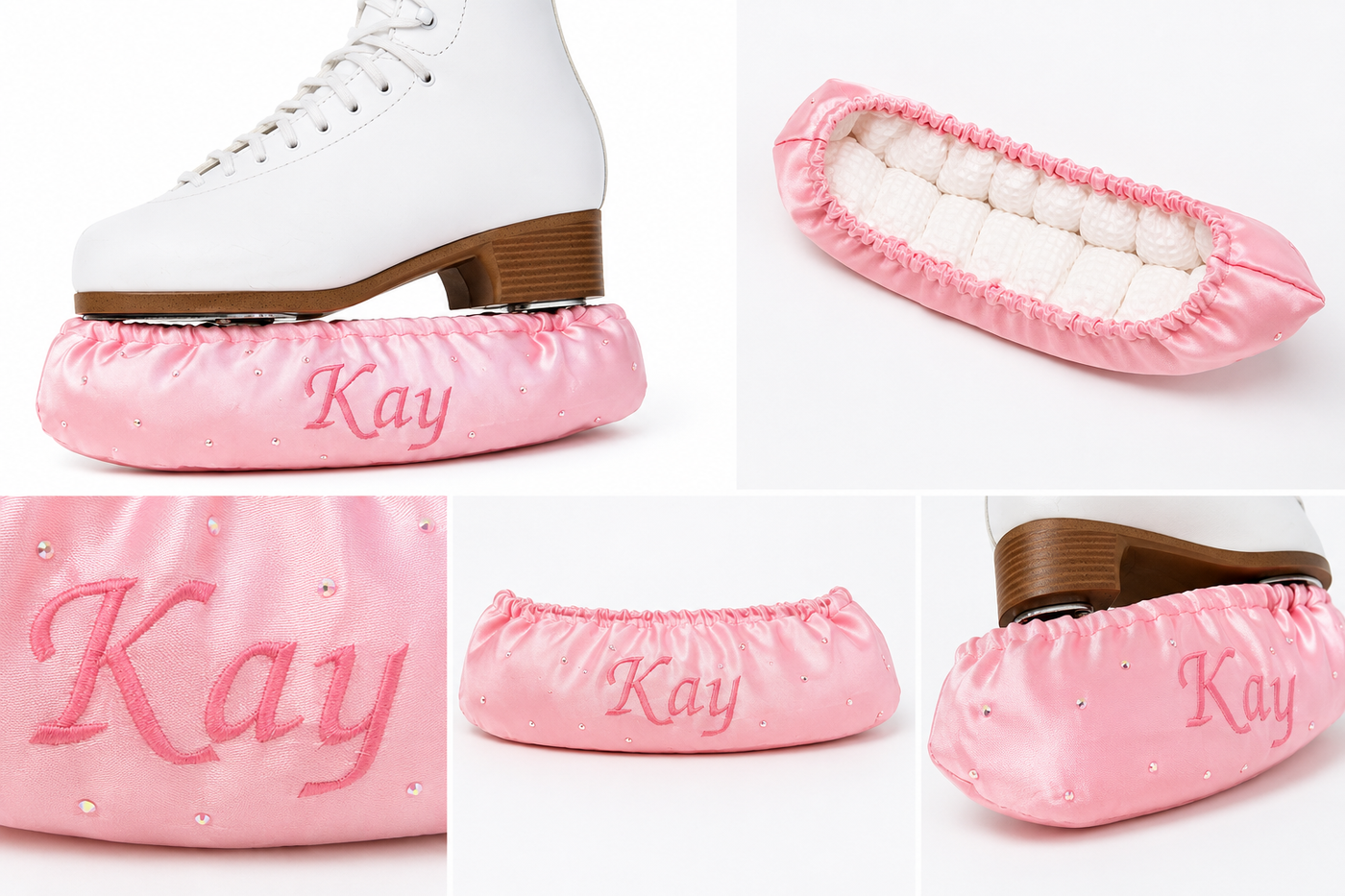 Personalised embroidered ice skate soakers